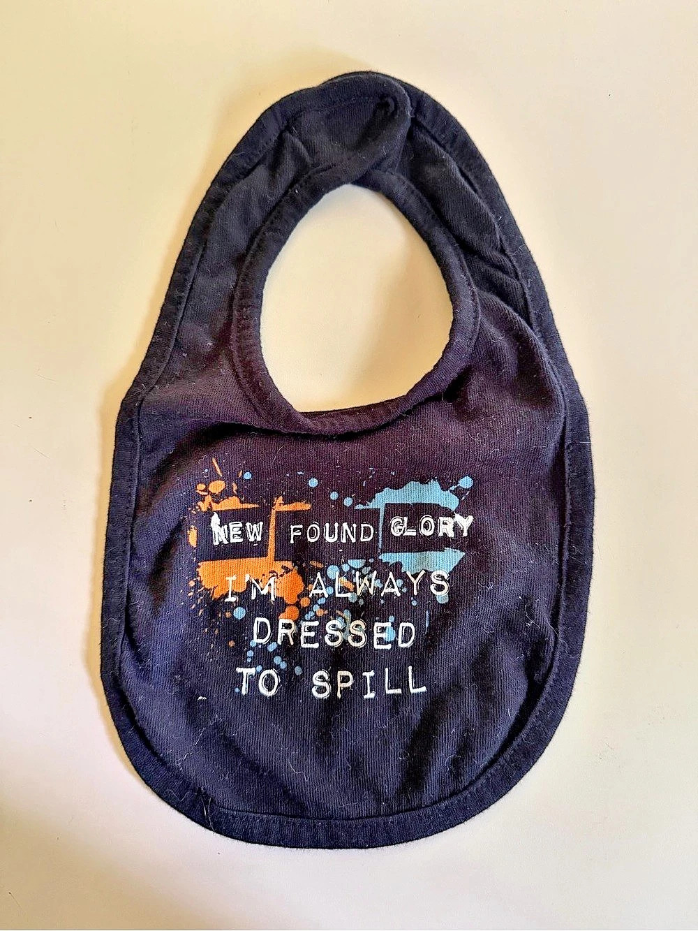 New Found Glory I'm Always Dressed To Spill Baby Bib Black